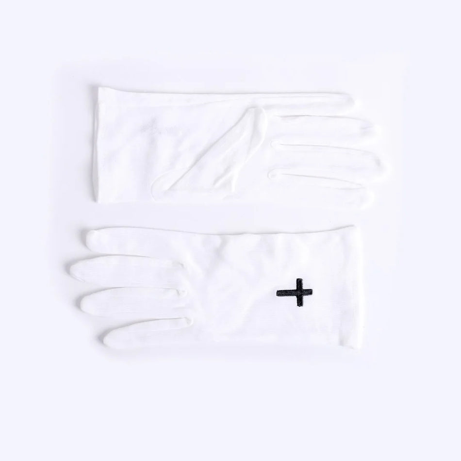 White Glove – Large – With Black Cross