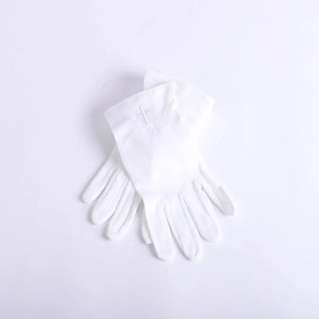 GLOVE WHITE W/ WHITE CROSS S