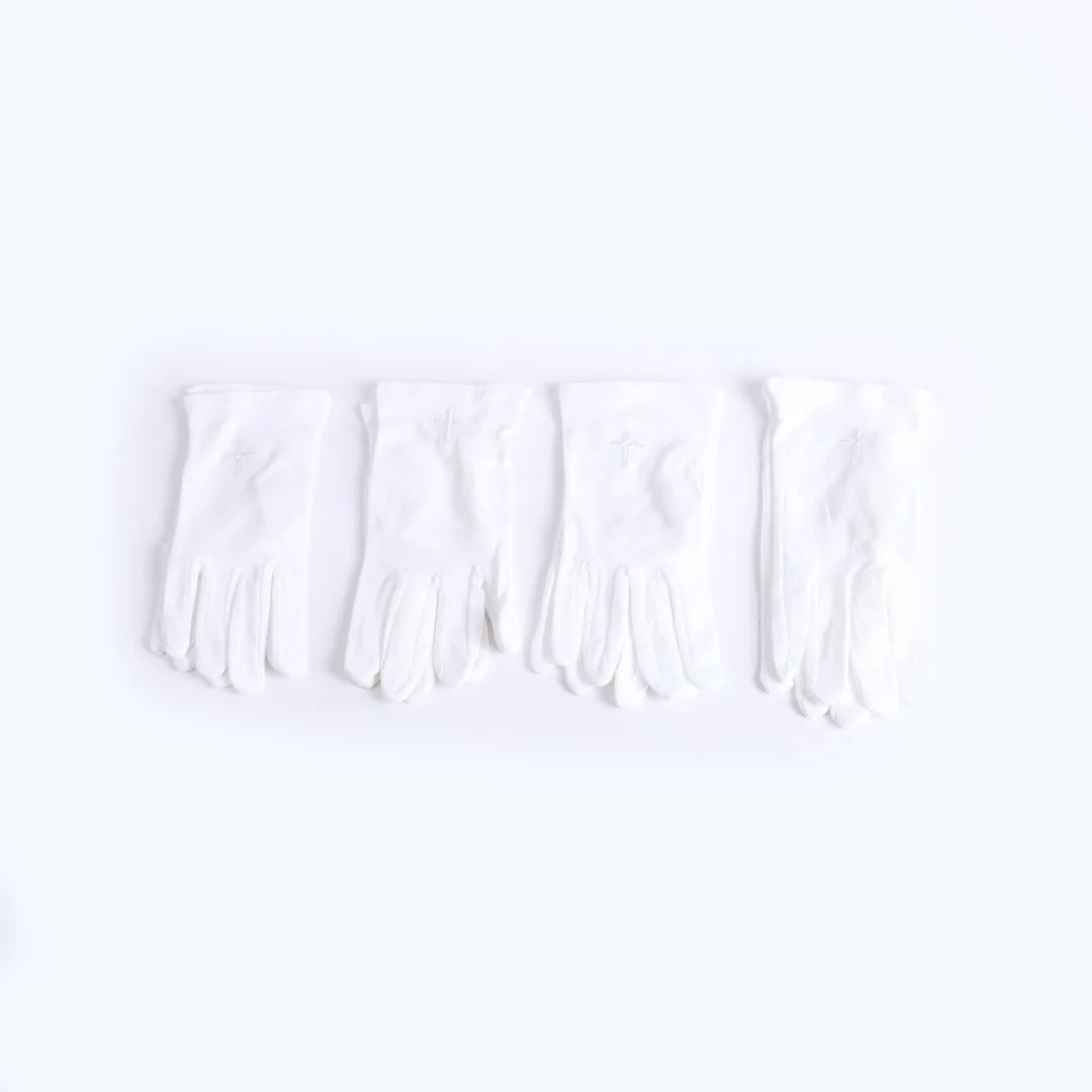 GLOVE WHITE W/ WHITE CROSS XL