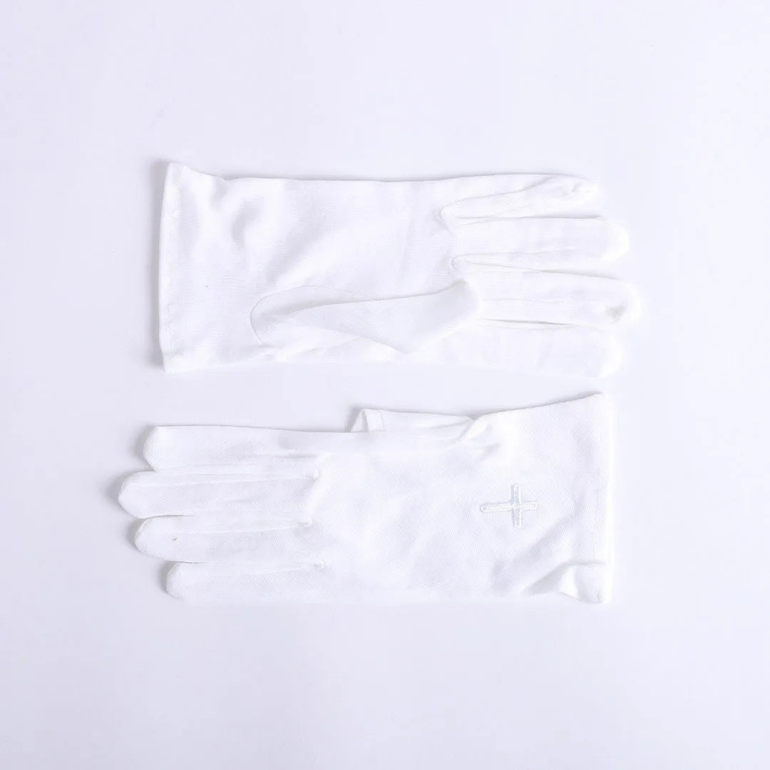 GLOVE WHITE W/ WHITE CROSS XL