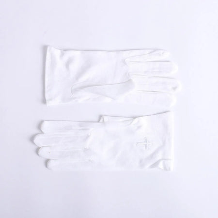 GLOVE WHITE W/ WHITE CROSS XL