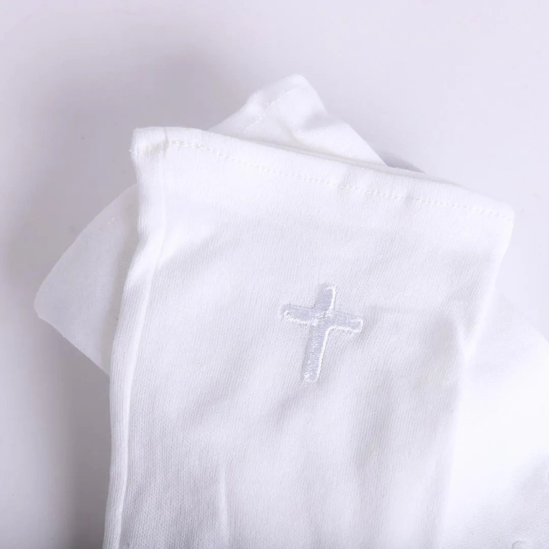 GLOVE WHITE W/ WHITE CROSS XL