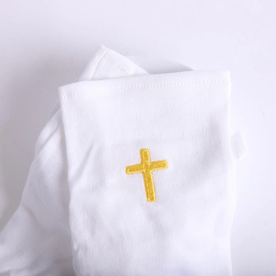 White Glove w/Antique Gold Cross – Medium