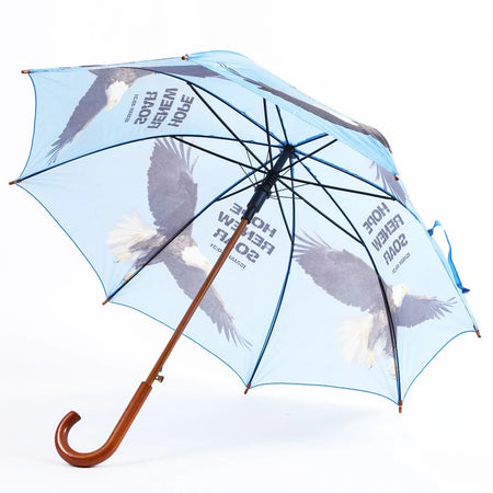 UMBRELLA WOODEN STICK HOPE-RENEW-SOAR EAGLE