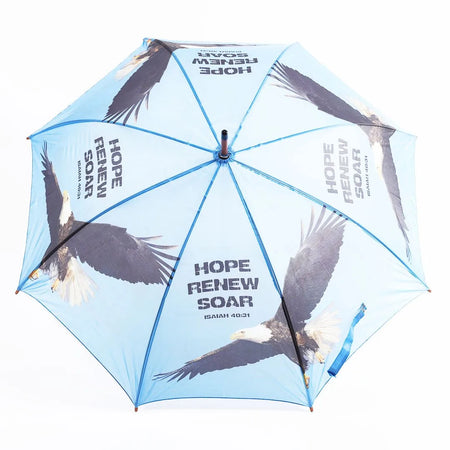 UMBRELLA WOODEN STICK HOPE-RENEW-SOAR EAGLE