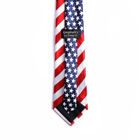 Tie Polyester - American Flag by Swanson Christian Products, product view 2