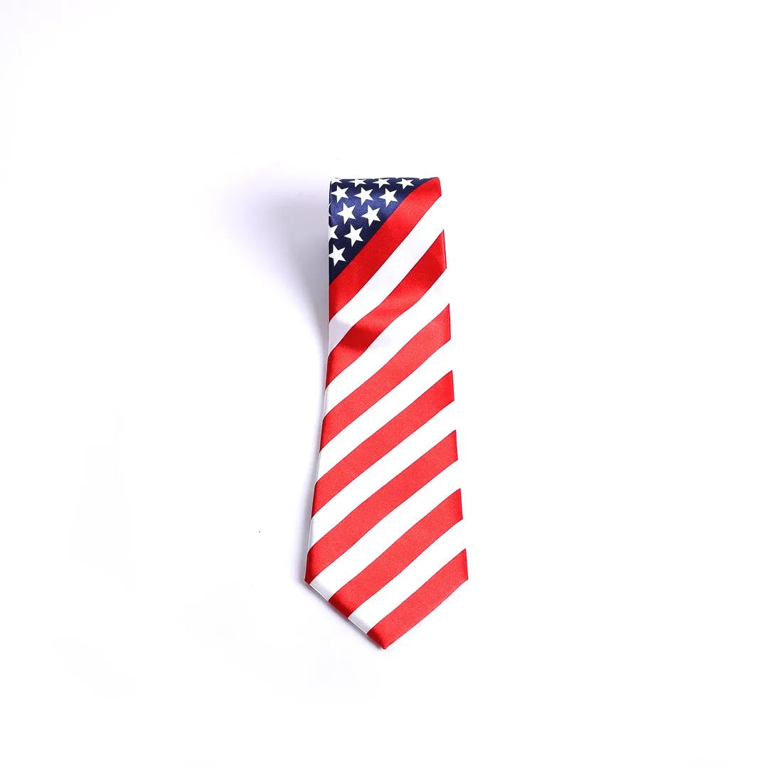 Tie Polyester - American Flag by Swanson Christian Products, product view 5