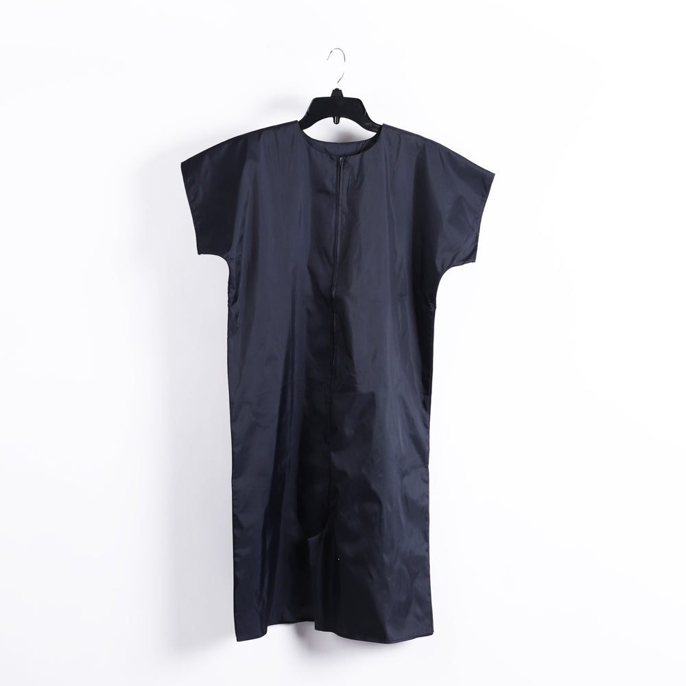 BAPTISMAL GARMENT/ROBE NAVY ZIP MED