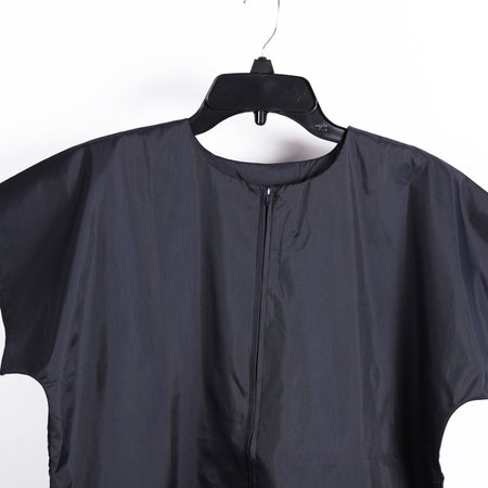 BAPTISMAL GARMENT/ROBE NAVY ZIP MED