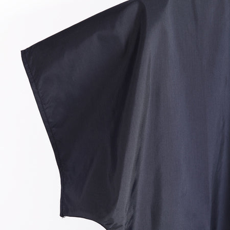 BAPTISMAL GARMENT/ROBE NAVY ZIP LG