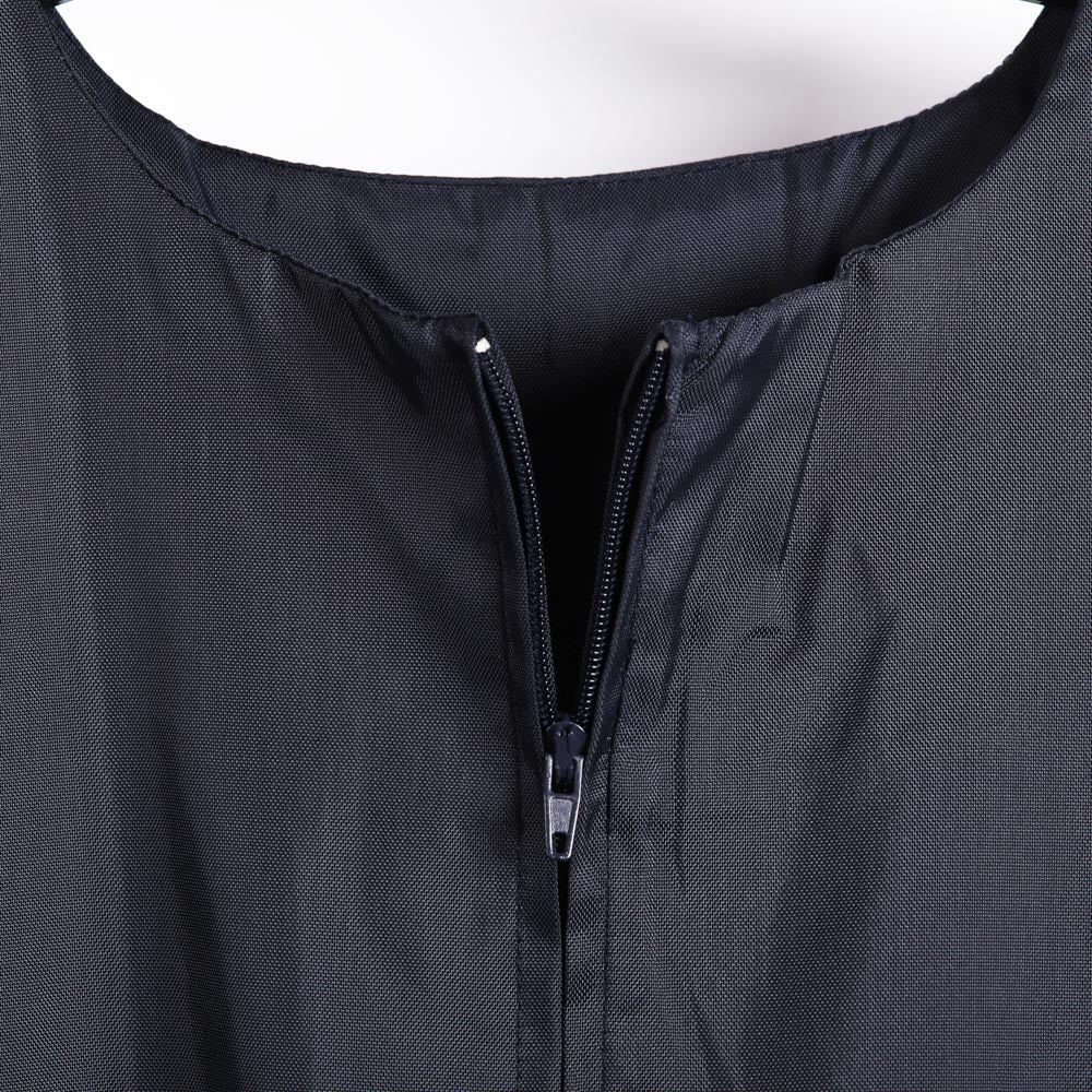 BAPTISMAL GARMENT/ROBE NAVY ZIP LG