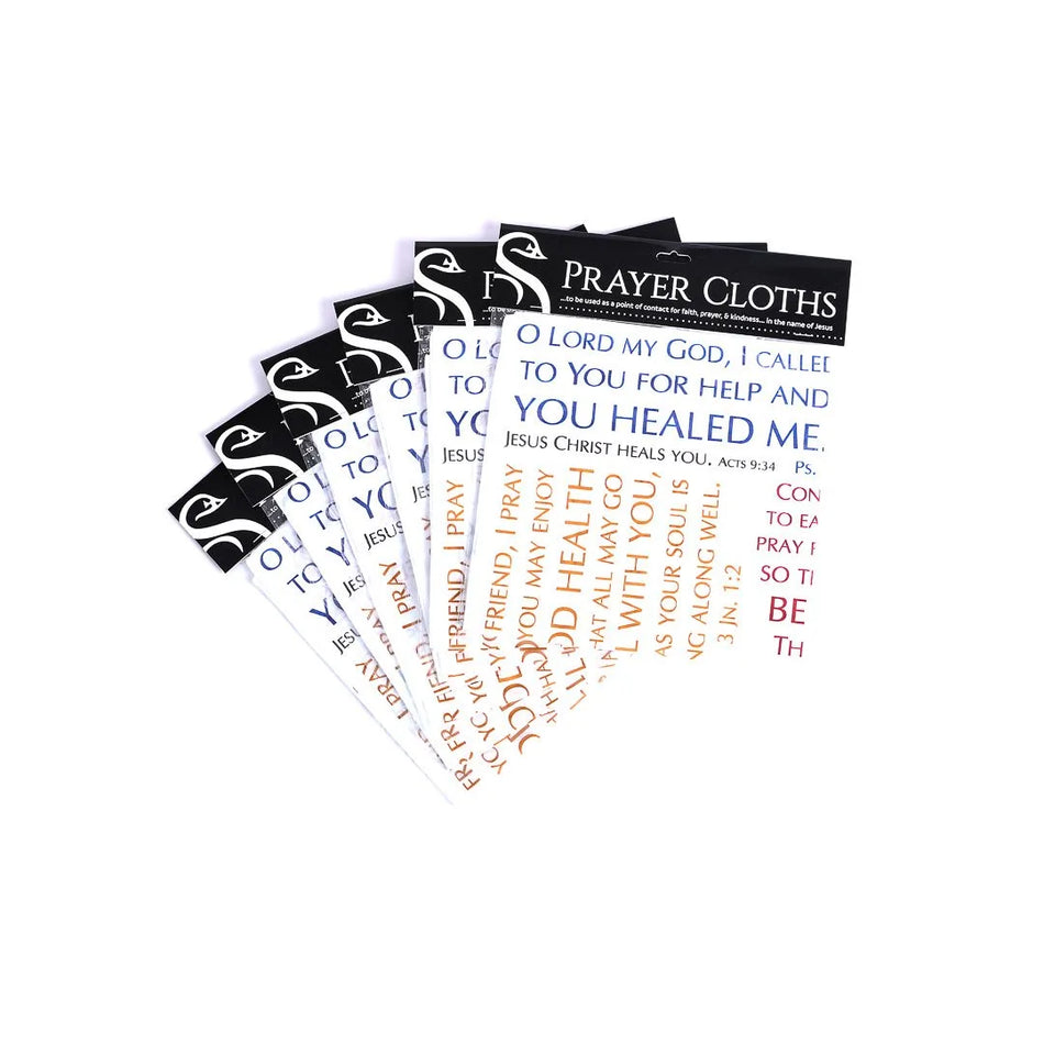 Prayer Cloth Healing Verses Pack of 6