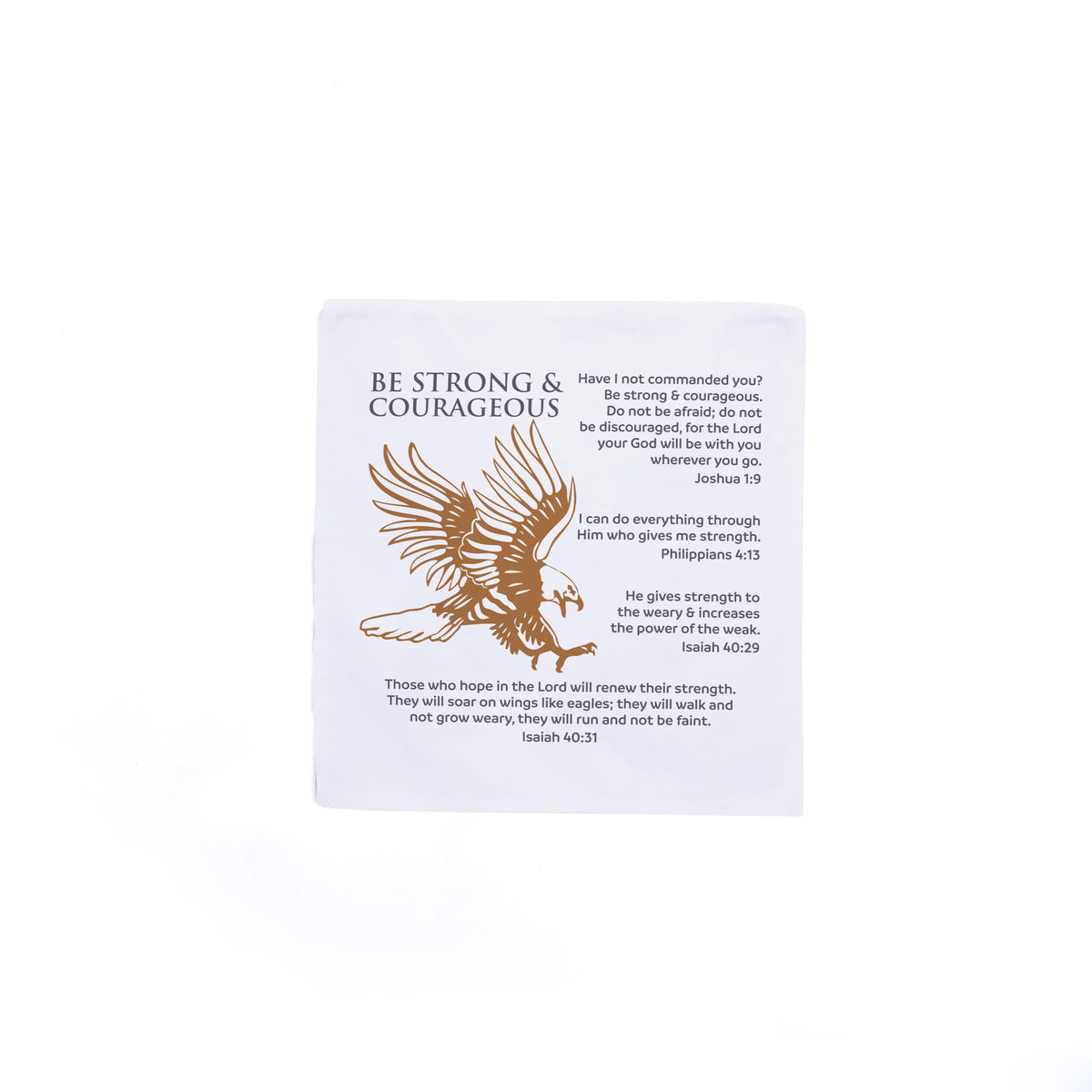 Prayers In My Pocket - Strong & Courageous - 8 inchX8 inch - 6CT by Swanson Christian Products