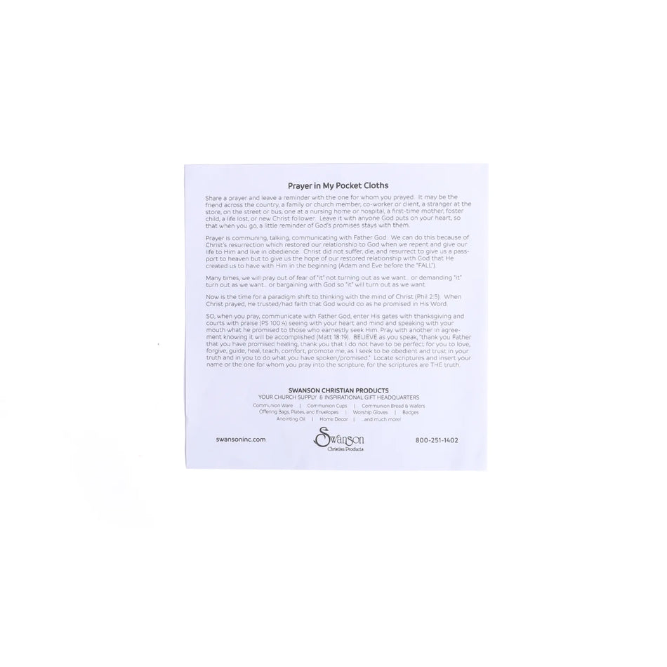 Prayers In My Pocket – Strong & Courageous – 8″X8″ – 6CT