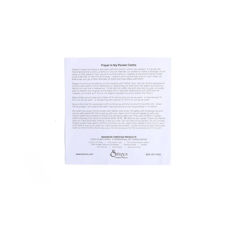 Prayers In My Pocket - Strong & Courageous - 8 inchX8 inch - 6CT by Swanson Christian Products, product view 2