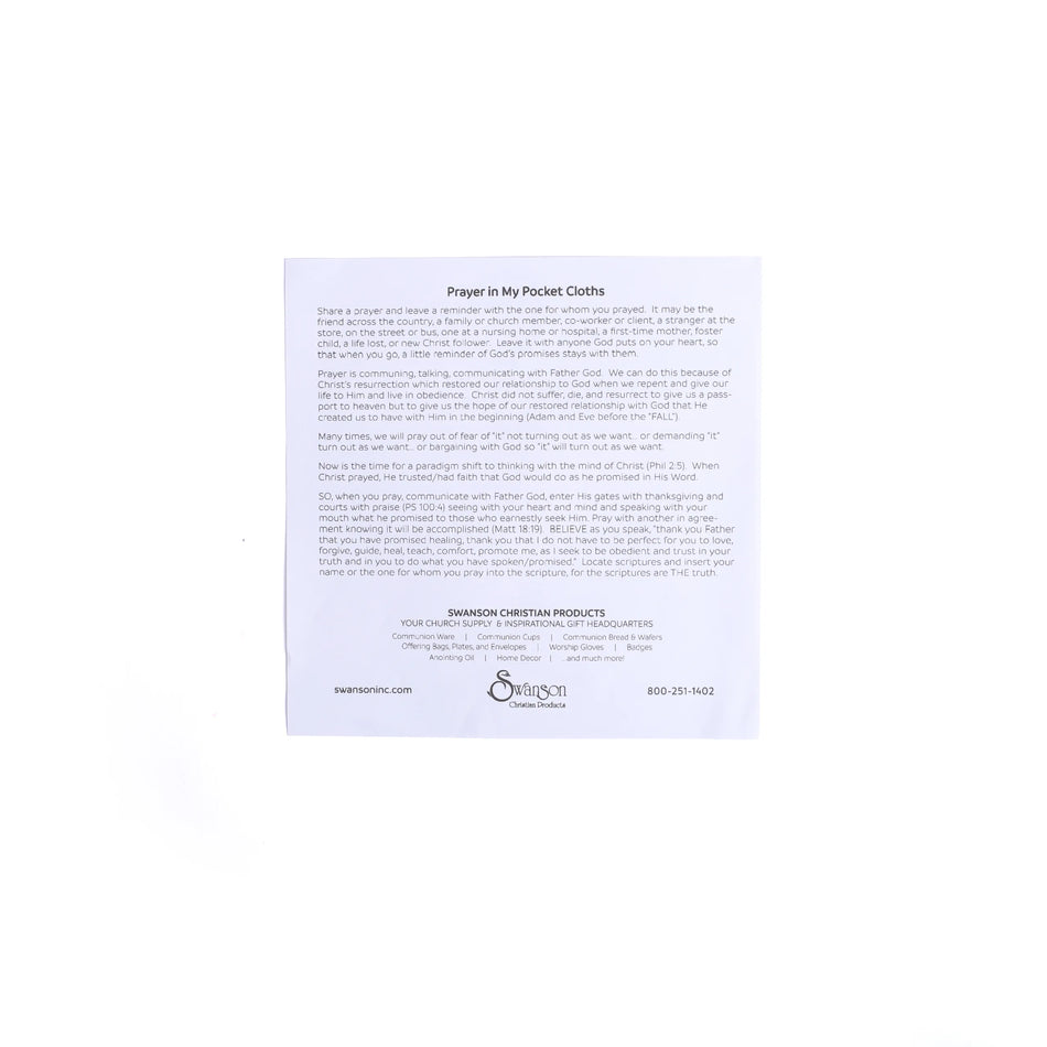 Prayers In My Pocket Names Of God 8 inchX8 inch 6CT by Swanson Christian Products, product view 2