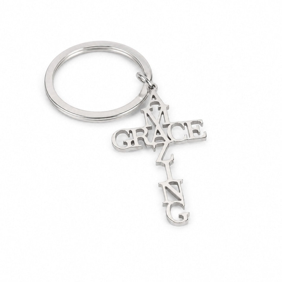Amazing Grace Keychain - Pack of 3 by Swanson Christian Products, product view 2
