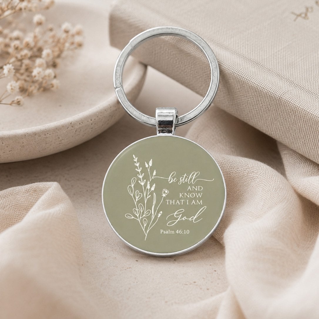 Psalm 46:10 Keychain - Pack of 3 by Swanson Christian Products, product view 3