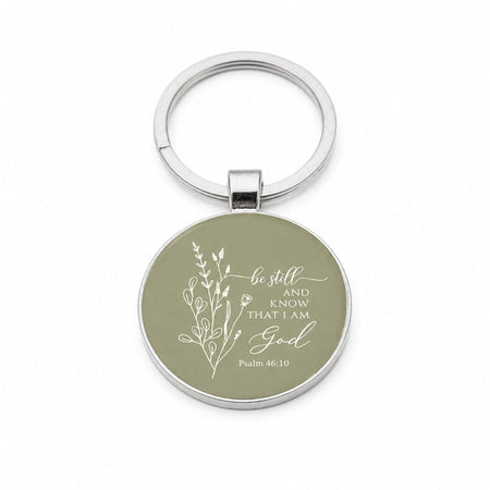 Psalm 46:10 Keychain - Pack of 3 by Swanson Christian Products, product view 2