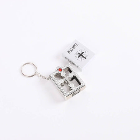 Bible Keychain - Ornate Silver - Pack 6 by Swanson Christian Products, product view 10
