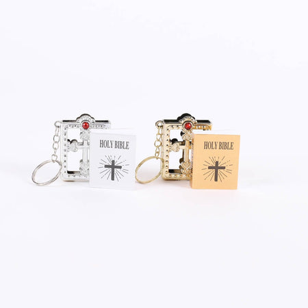 Bible Keychain - Ornate Silver - Pack 6 by Swanson Christian Products, product view 5