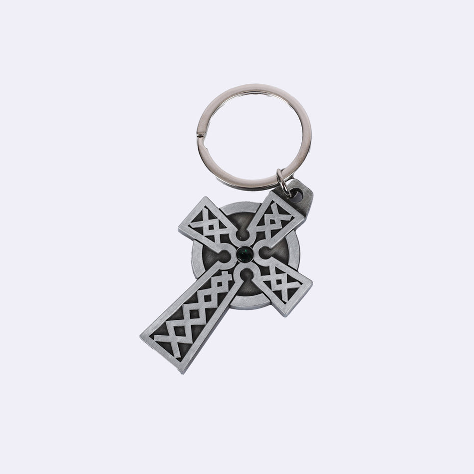 Keychain Celtic Cross with Stone PK4