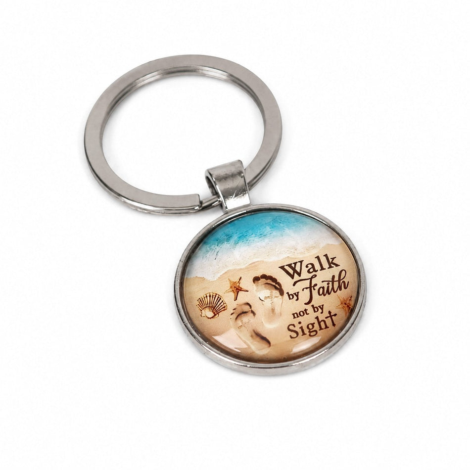 Walk by Faith Keychain - Pack of 3 by Swanson Christian Products, product view 2
