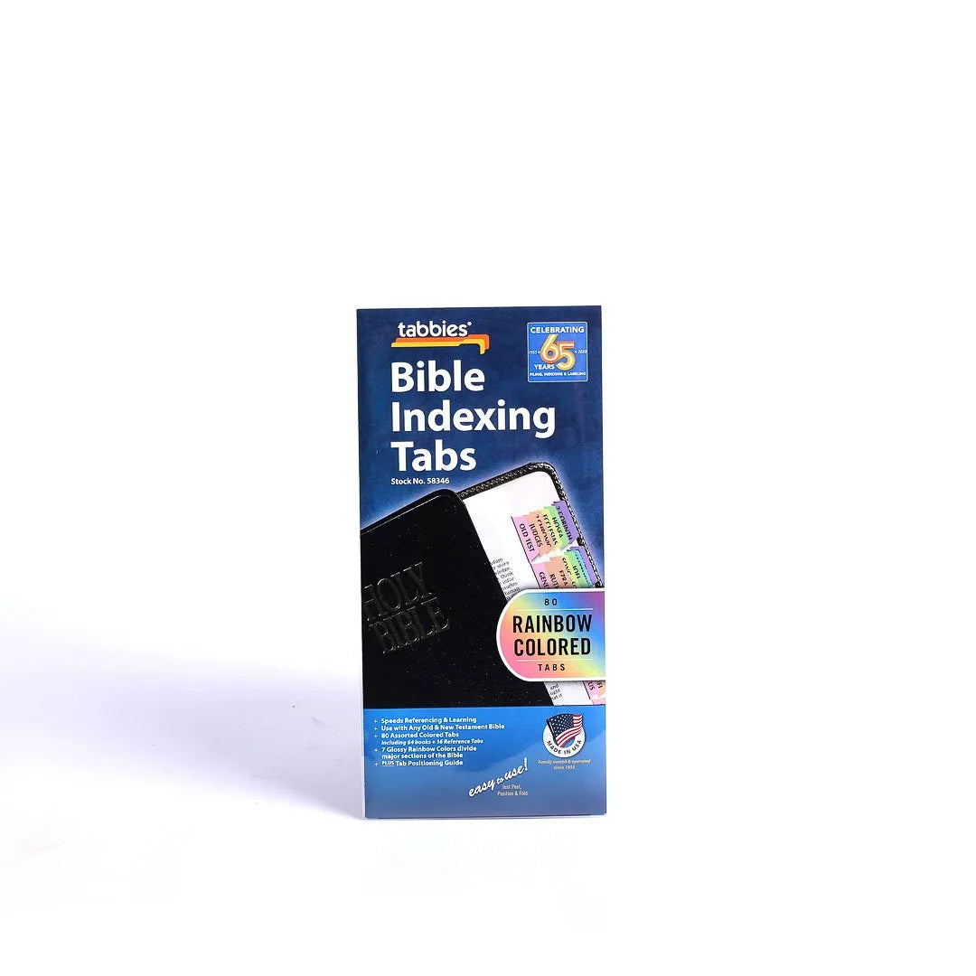 Bible Index Tabs Rainbow Tabbies Pack of 10 by Swanson Christian Products