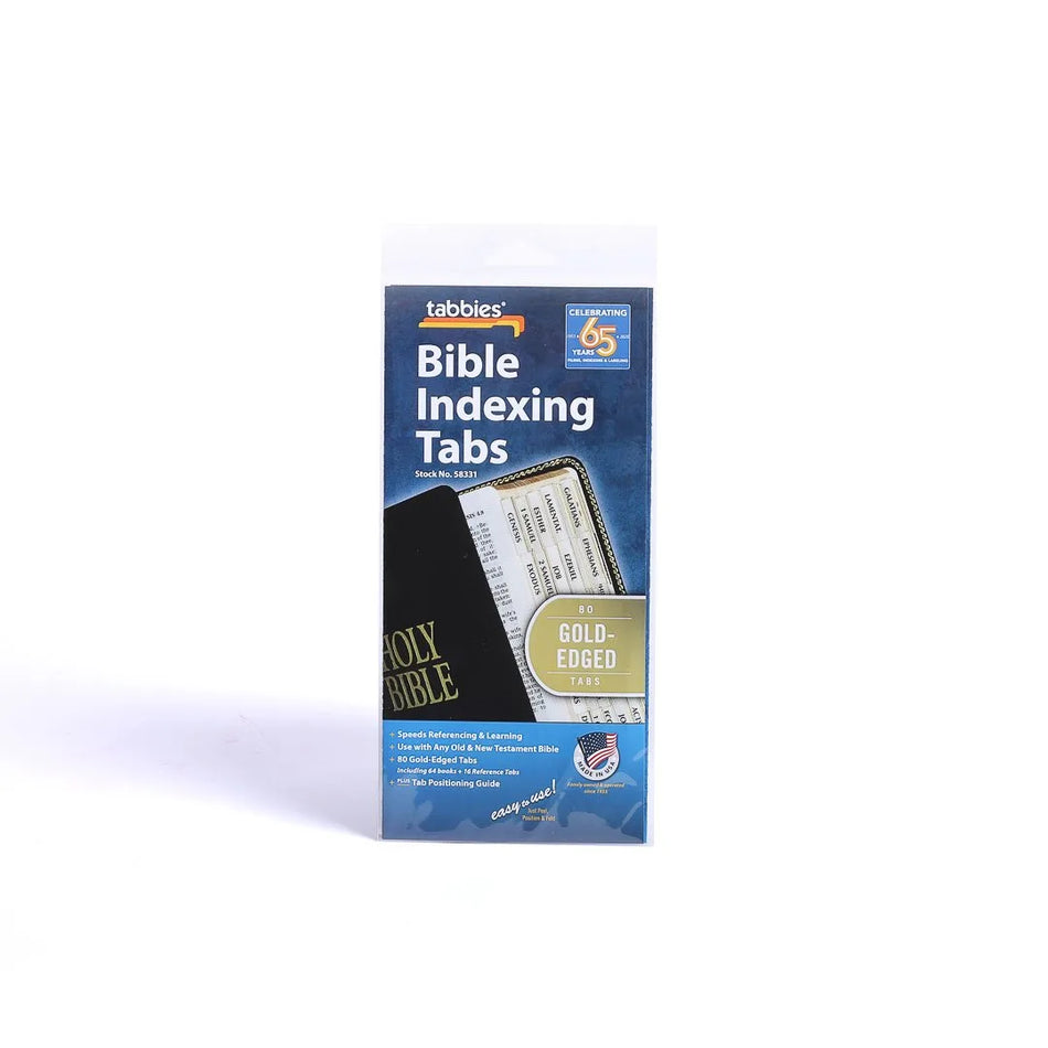 Bible Index Tabs Gold Tabbies Pack of 10