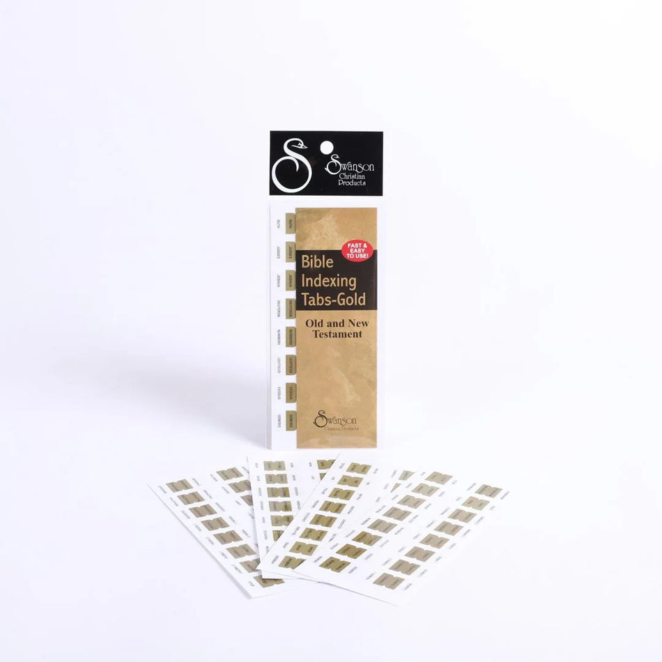 Bible Index Tabs Gold Swanson Pack of 10