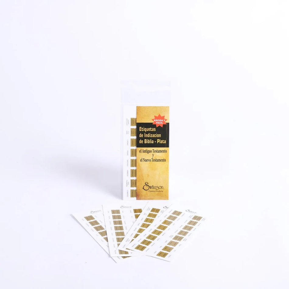 Bible Index Tabs Spanish Gold Swanson Pack of 10