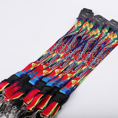 LANYARD SMILE GOD LOVES YOU PK12