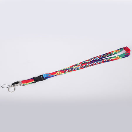 LANYARD SMILE GOD LOVES YOU PK12