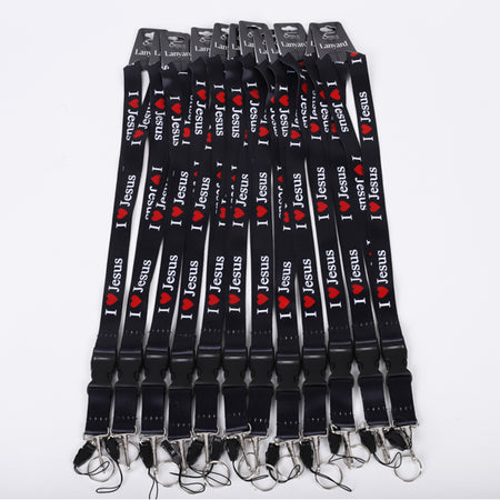 LANYARD I LOVE (RED) JESUS PK12