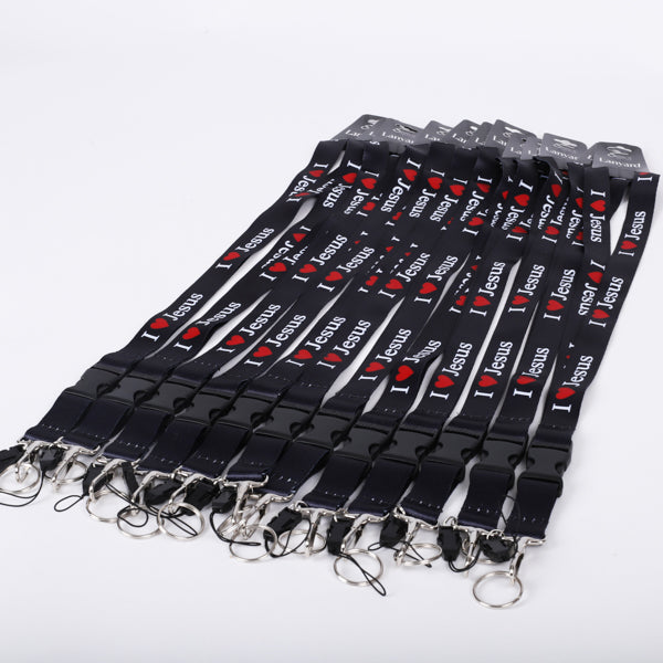 LANYARD I LOVE (RED) JESUS PK12