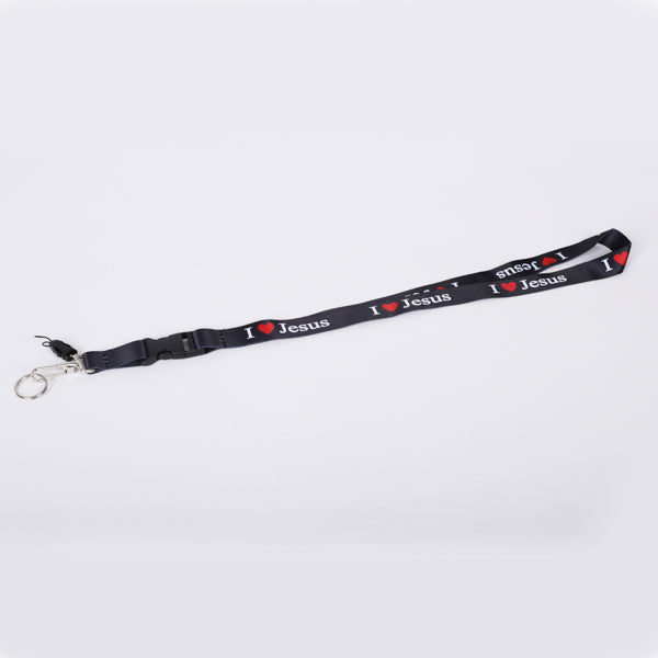 LANYARD I LOVE (RED) JESUS PK12