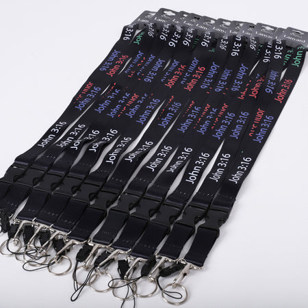 LANYARD JOHN 3:16 MULTI-COLOR PK12
