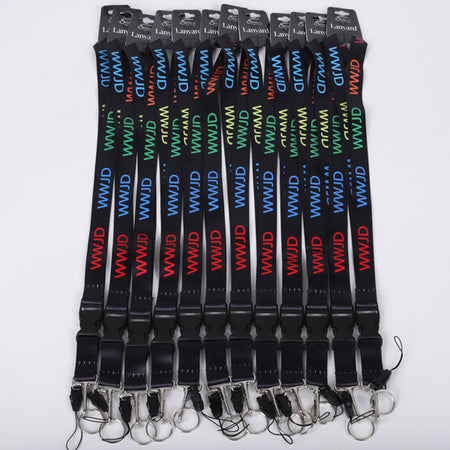 LANYARD WWJD MULTI-COLOR PK12