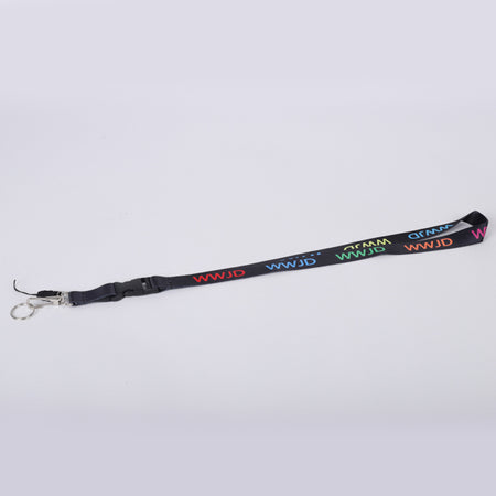 LANYARD WWJD MULTI-COLOR PK12