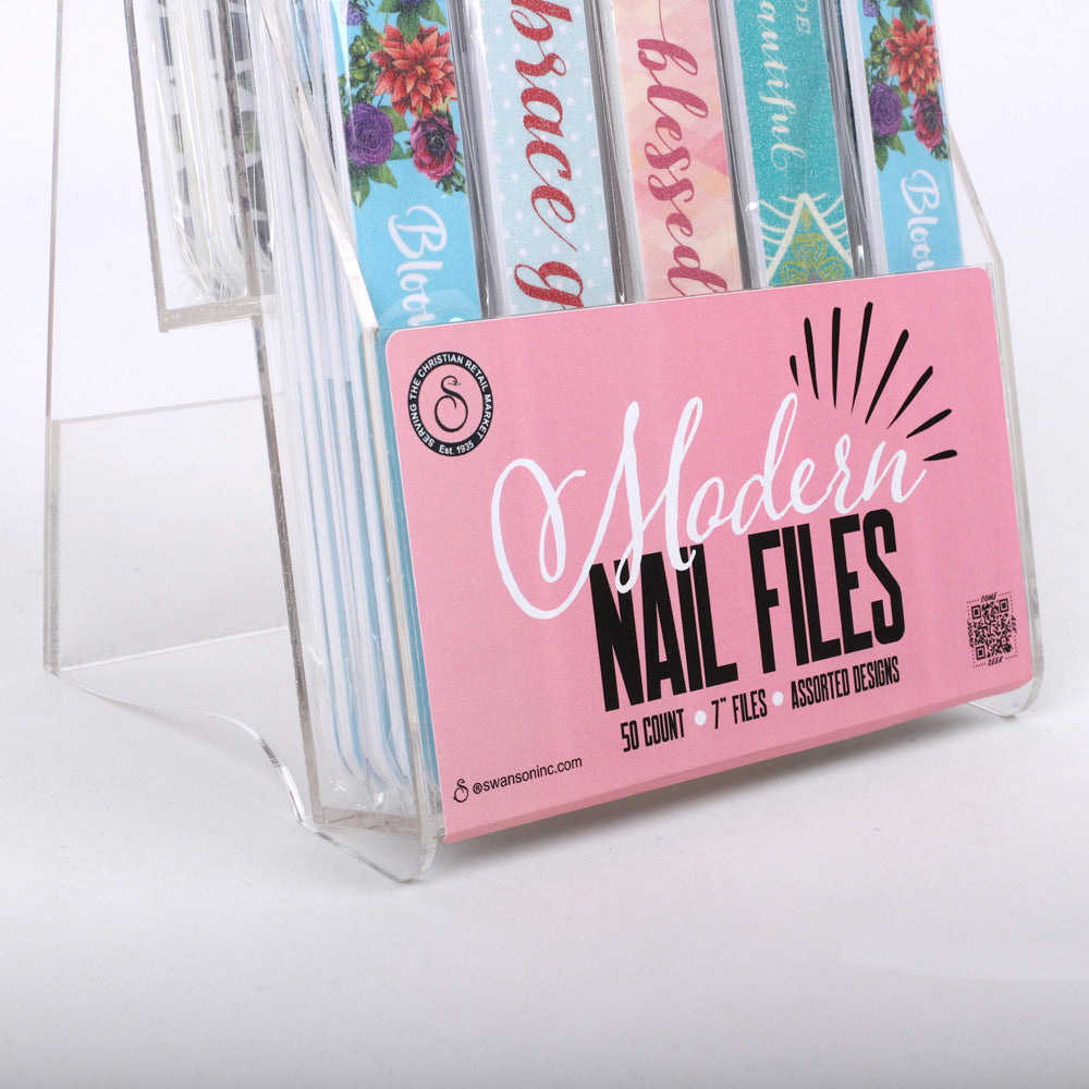 NAIL FILE MODERN ASSORTMENT DISPLAY PK50