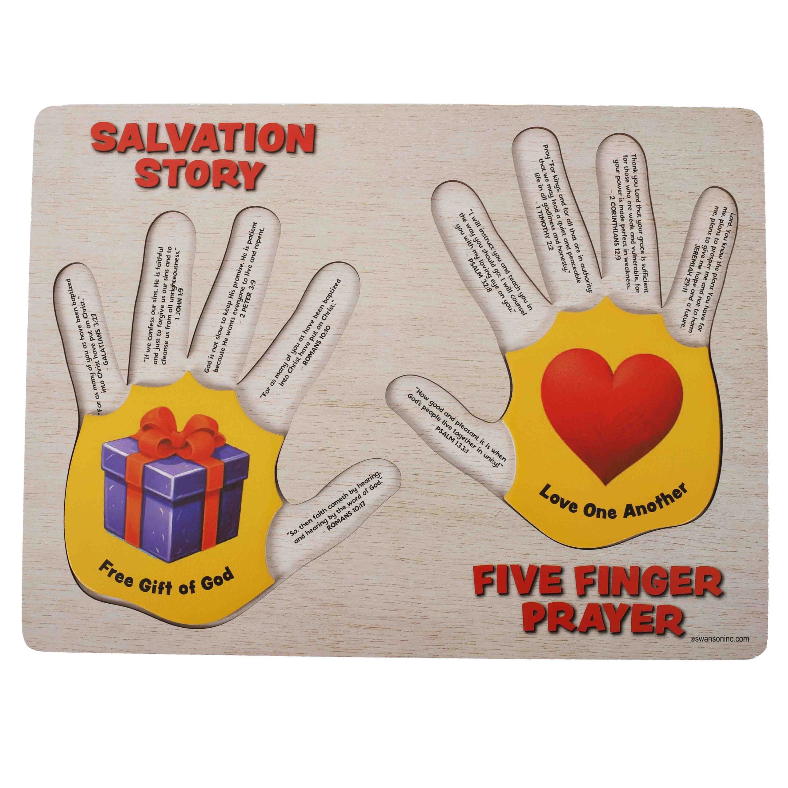 PUZZLE WOOD 5 FINGER GOSPEL
