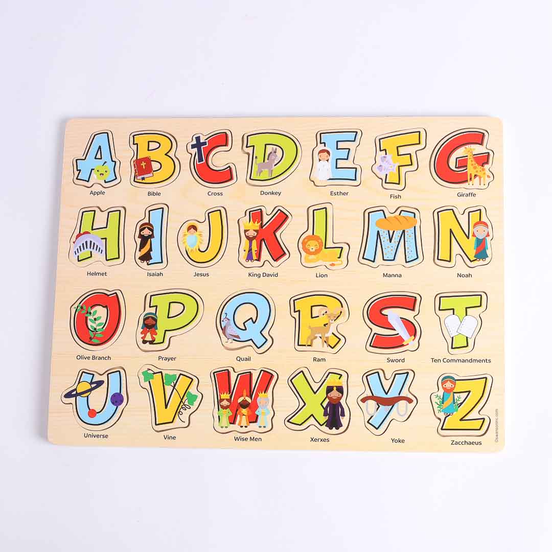 PUZZLE WOOD BIBLE ABC'S
