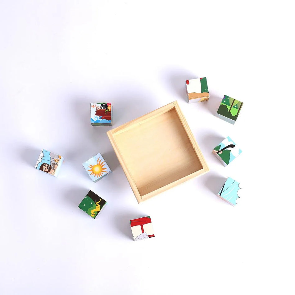 Puzzle Wood 6 Block Bible