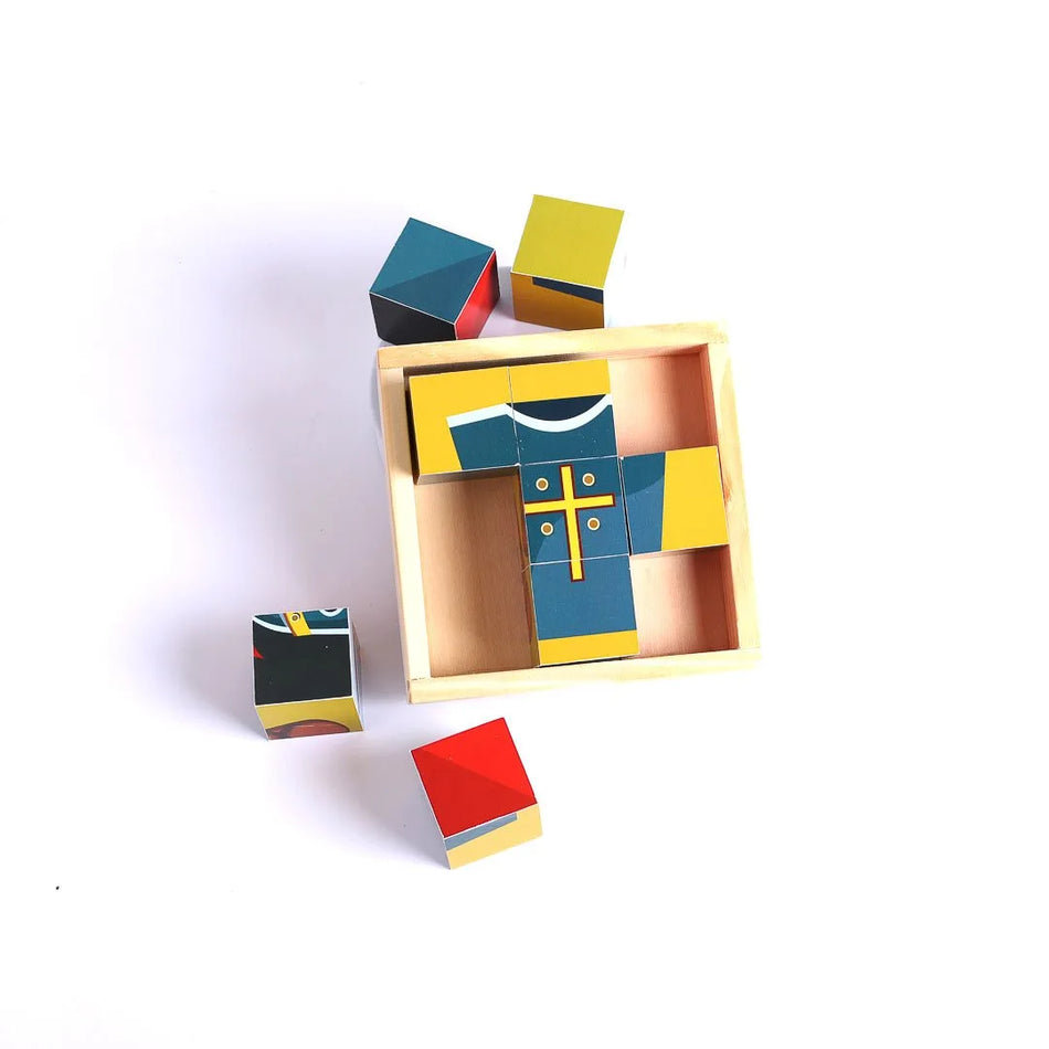 Puzzle Wood 6 Block Armor Of God