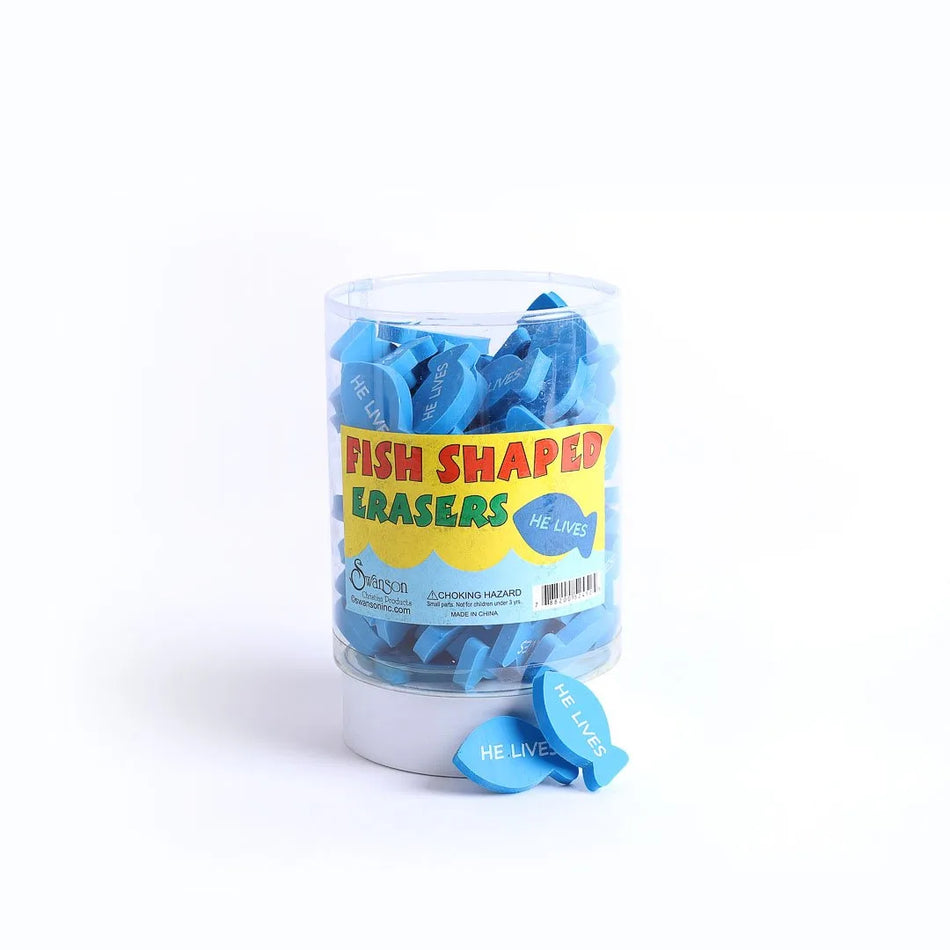 Eraser He Lives Blue Fish Pk96