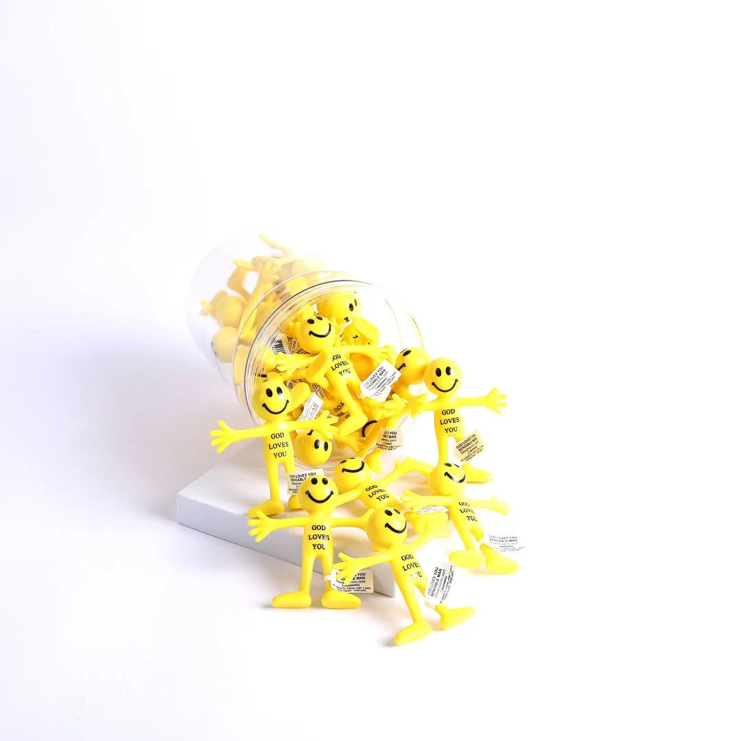 BENDABLE MAN SMILE GOD LOVES YOU PK24
