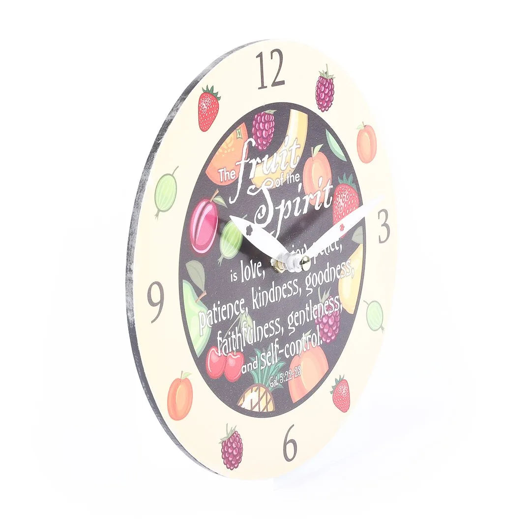 WALL CLOCK FRUIT OF THE SPIRIT 8 INCH