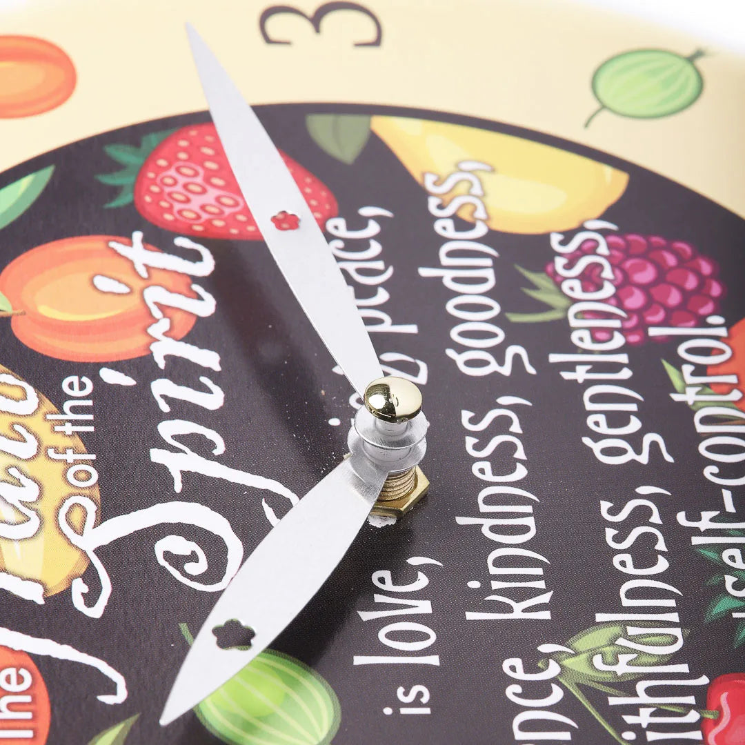 WALL CLOCK FRUIT OF THE SPIRIT 8 INCH
