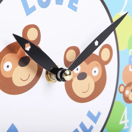 WALL CLOCK LOVE BEARS ALL 8 INCH