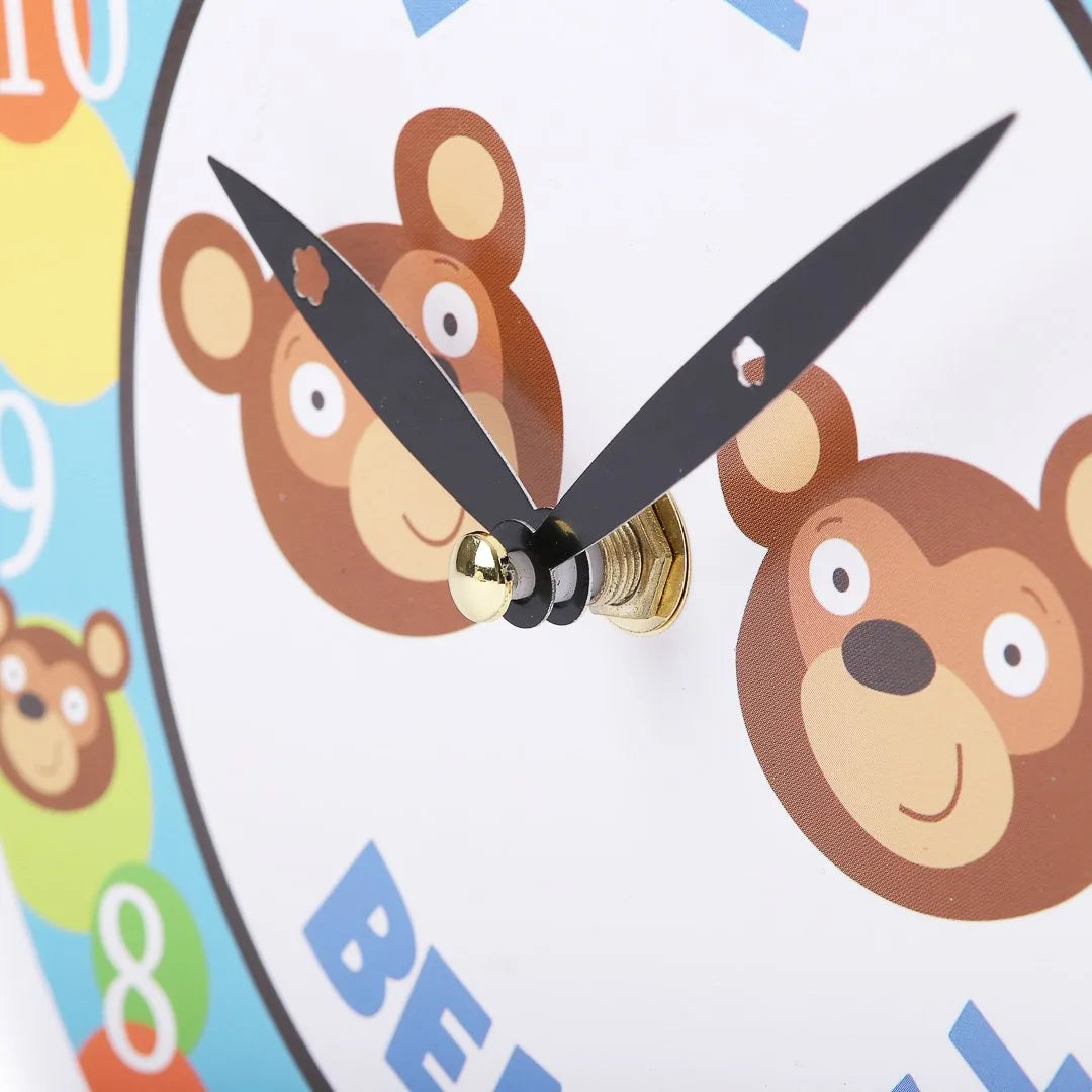 WALL CLOCK LOVE BEARS ALL 8 INCH